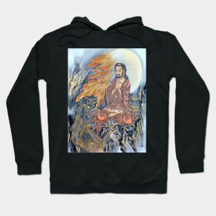 Buddha Shakyamuni Subjugates Demon Mara 1888 Kawanabe Kyosai Hoodie